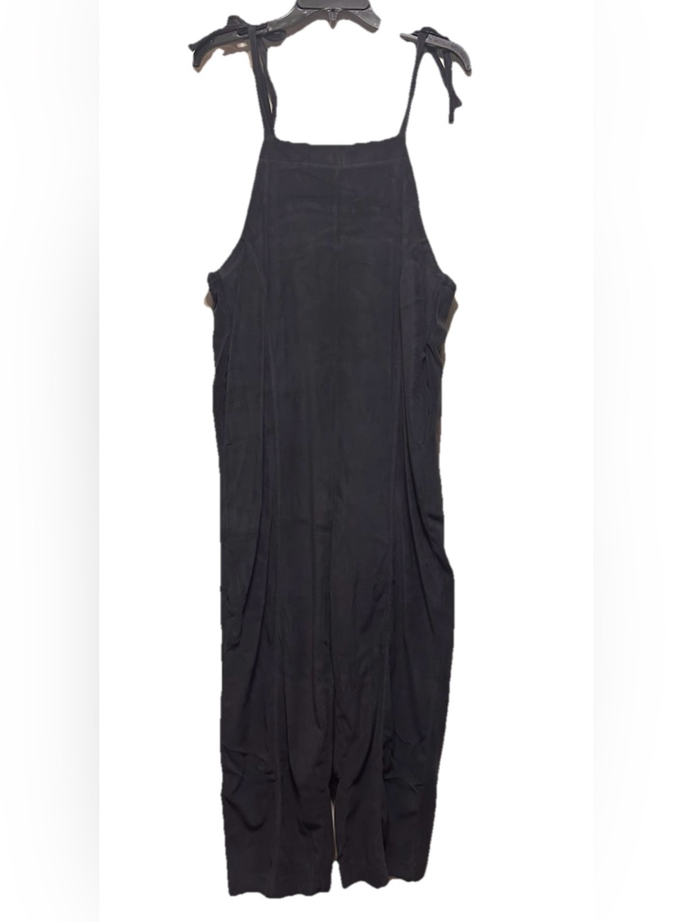 NWT VERY J Tie-Shoulder Gray Jumpsuit with Relaxed Fit